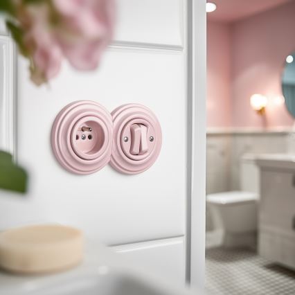 Kliklap - Retro krajnji okvir, staroružičast