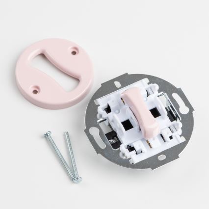 Kliklap - Retro križni prekidač bez okvira br. 7 staroružičasta