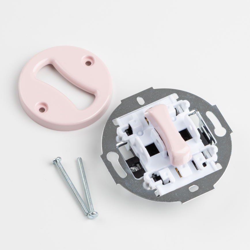 Kliklap - Retro križni prekidač bez okvira br. 7 staroružičasta