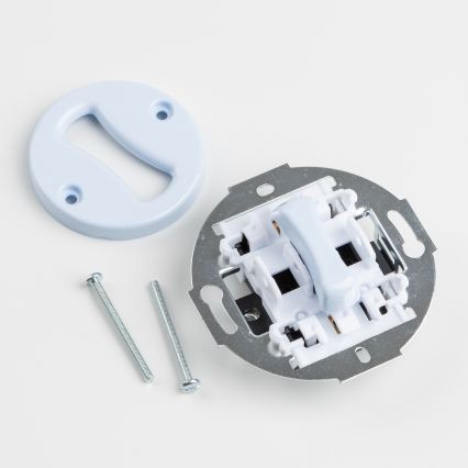 Kliklap - Retro križni prekidač s okvirom br. 7, plave boje