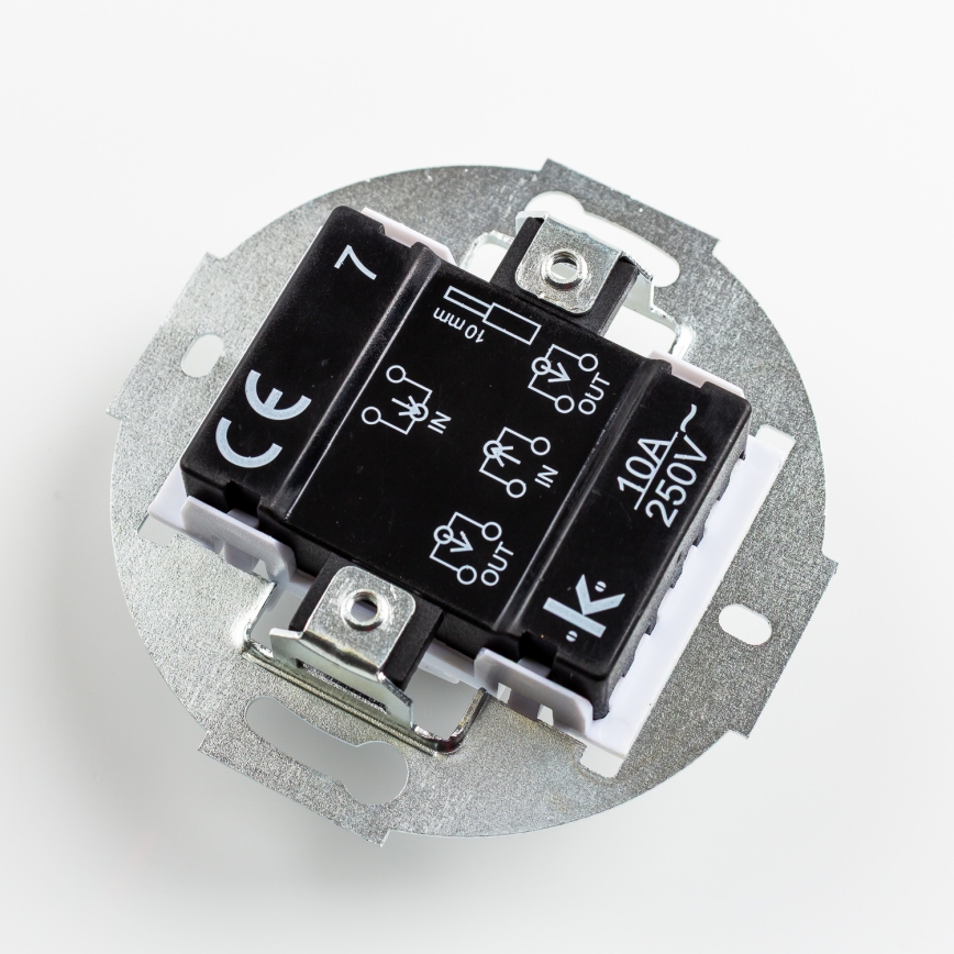 Kliklap - Retro križni prekidač s okvirom br. 7, zelene boje