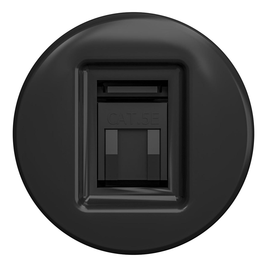 Kliklap - Retro mrežna utičnica crna