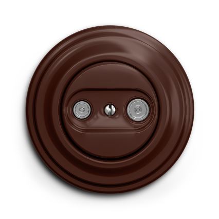 Kliklap - Retro okvir jednostavni smeđa