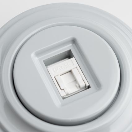 Kliklap - Retro podatkovna utičnica sa sivim okvirom