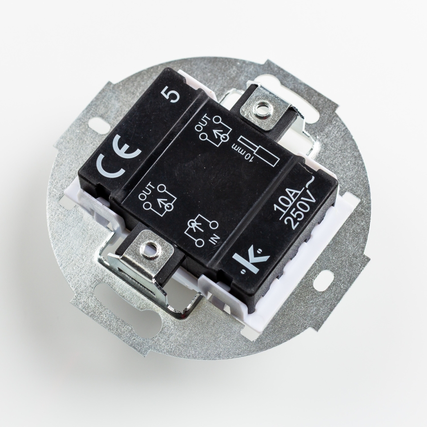 Kliklap - Retro serijski prekidač bez okvira br. 5 antracit