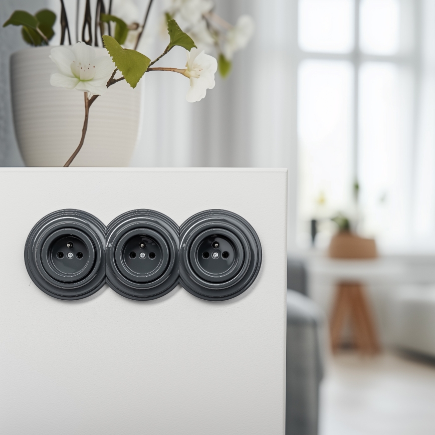 Kliklap - Retro središnji okvir antracit