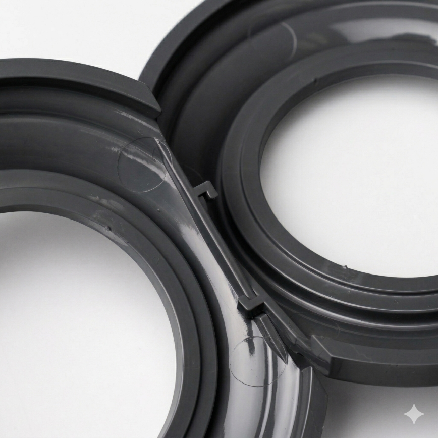 Kliklap - Retro središnji okvir antracit