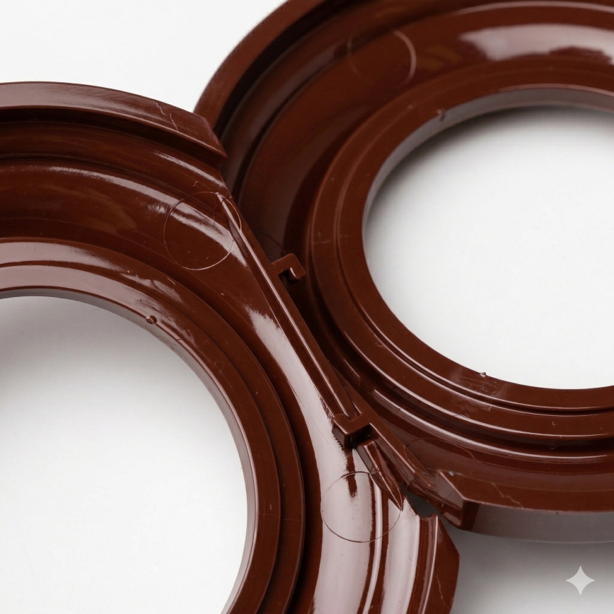 Kliklap - Retro središnji okvir, smeđi