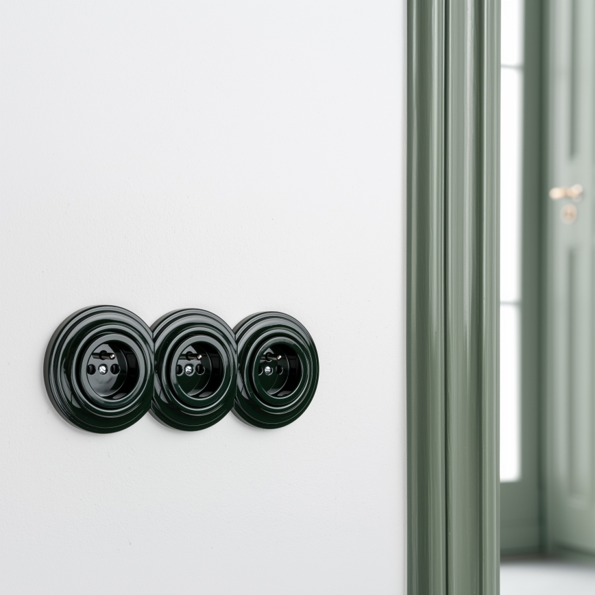 Kliklap - Retro središnji zeleni okvir