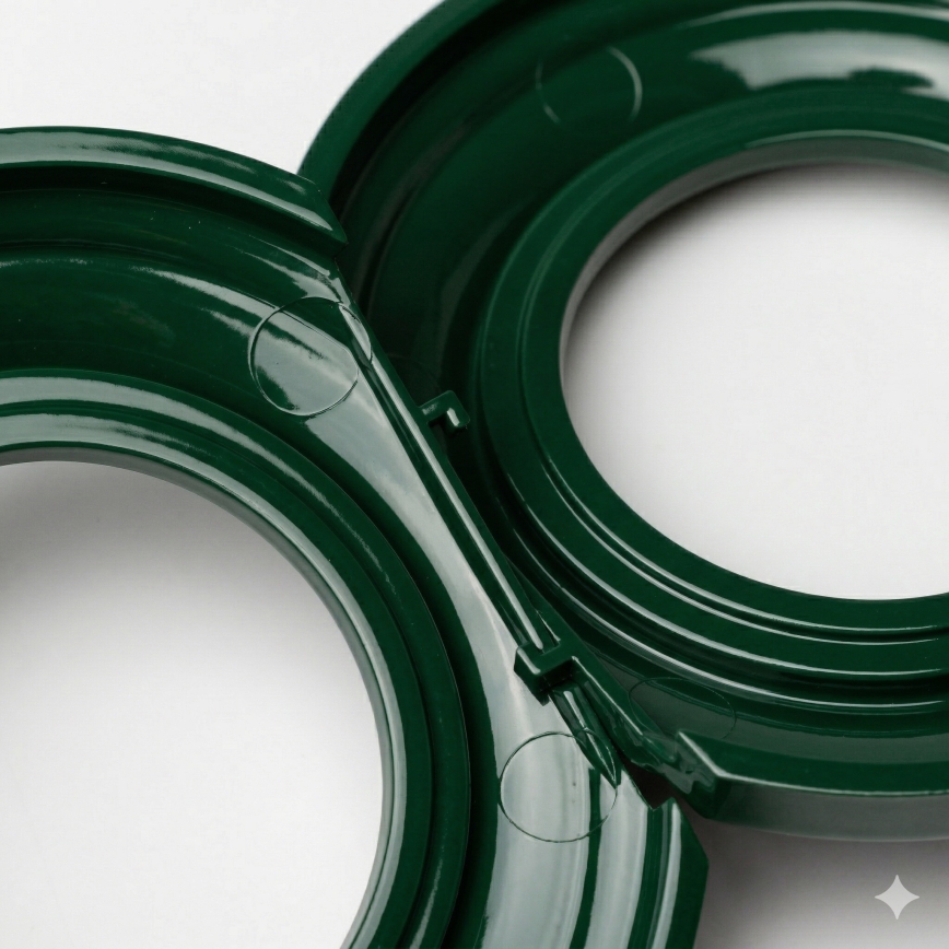 Kliklap - Retro središnji zeleni okvir