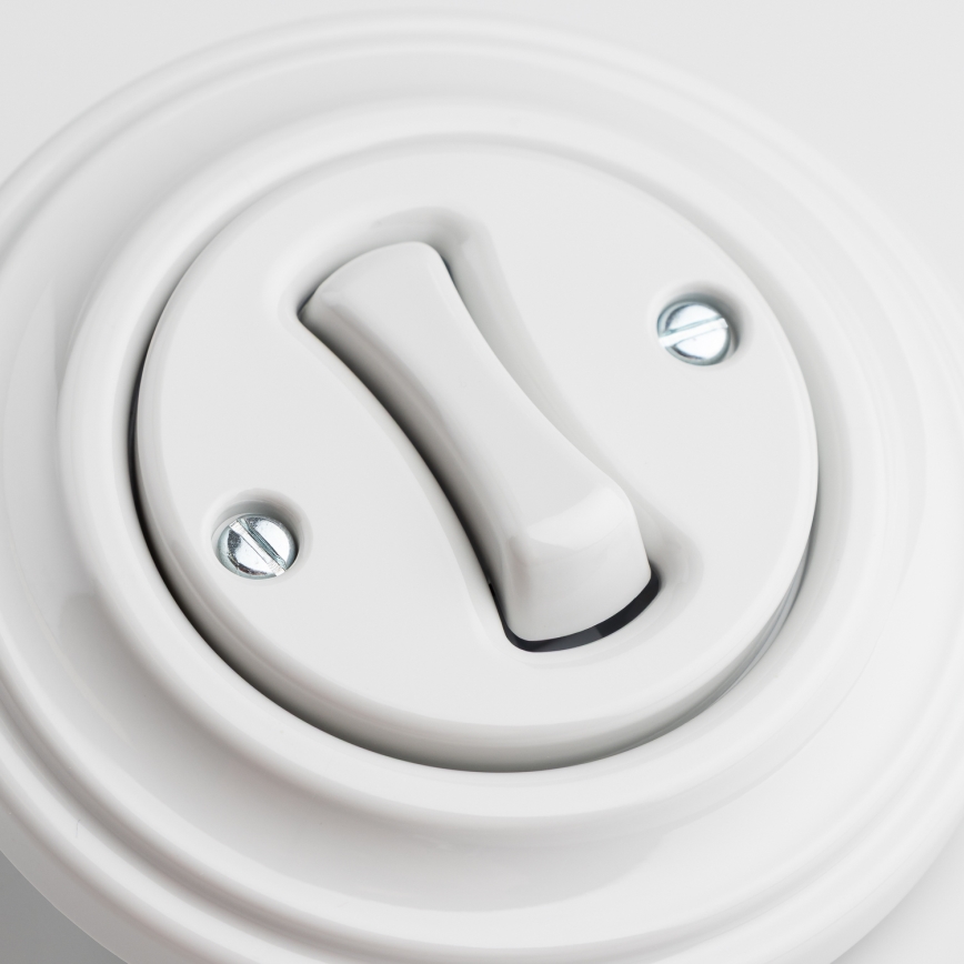 Kliklap - Retro tipka s keramičkim bijelim okvirom