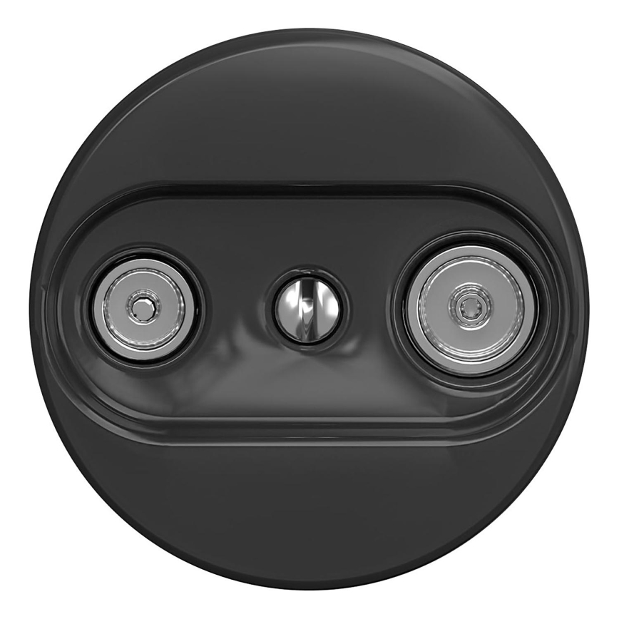 Kliklap - Retro TV+R zidna utičnica (krajnja) bez okvira antracit