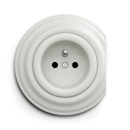 Kliklap - Retro utičnica 230V bijela