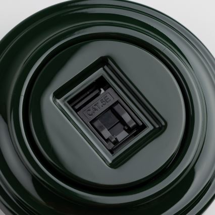 Kliklap - Retro utičnica za podatke s okvirom, zelena