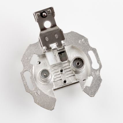 Kliklap - Retro završna TV+R utičnica (krajnja) bez okvira, staroružičasta