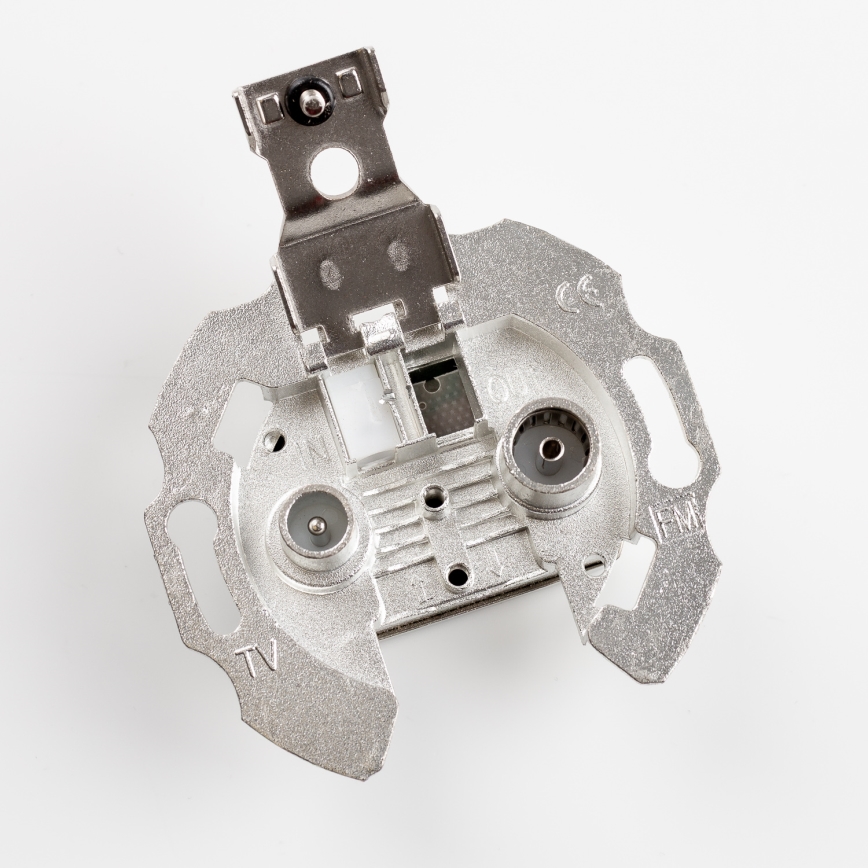 Kliklap - Retro završna TV+R utičnica (krajnja) bez okvira, staroružičasta