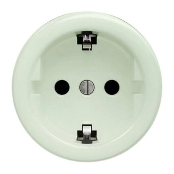 Kliklap - Retro zidna utičnica bez okvira SCHUKO 230V/16A mentolasto zelena
