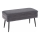 Klupa s prostorom za pohranu VELVA 37x78 cm siva
