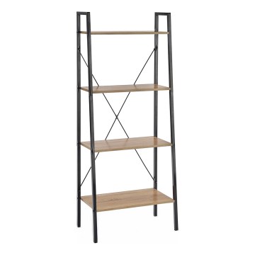 Knjiga NARVIK 148x60 cm crna/sonoma hrast