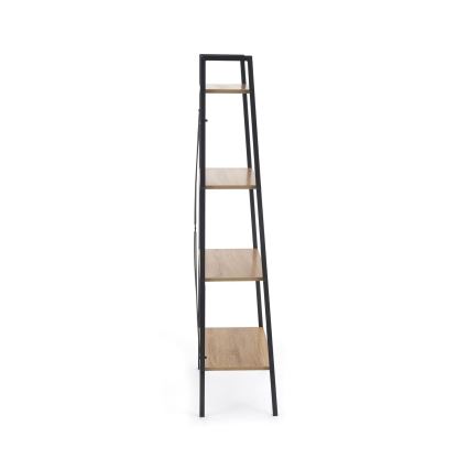 Knjiga NARVIK 148x60 cm crna/sonoma hrast