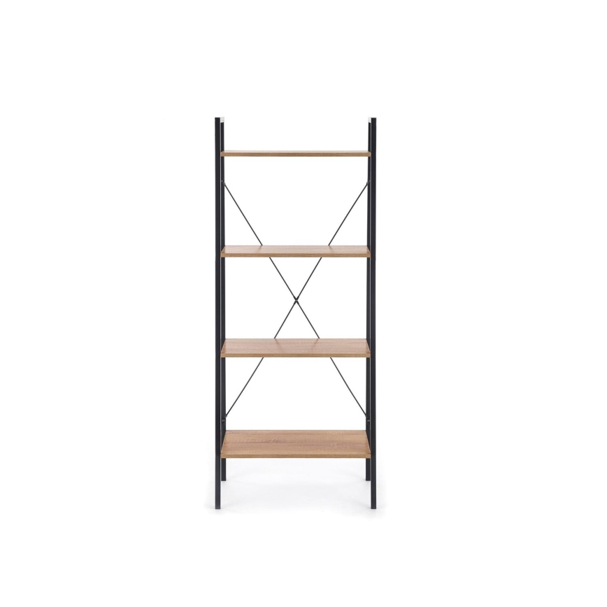 Knjiga NARVIK 148x60 cm crna/sonoma hrast