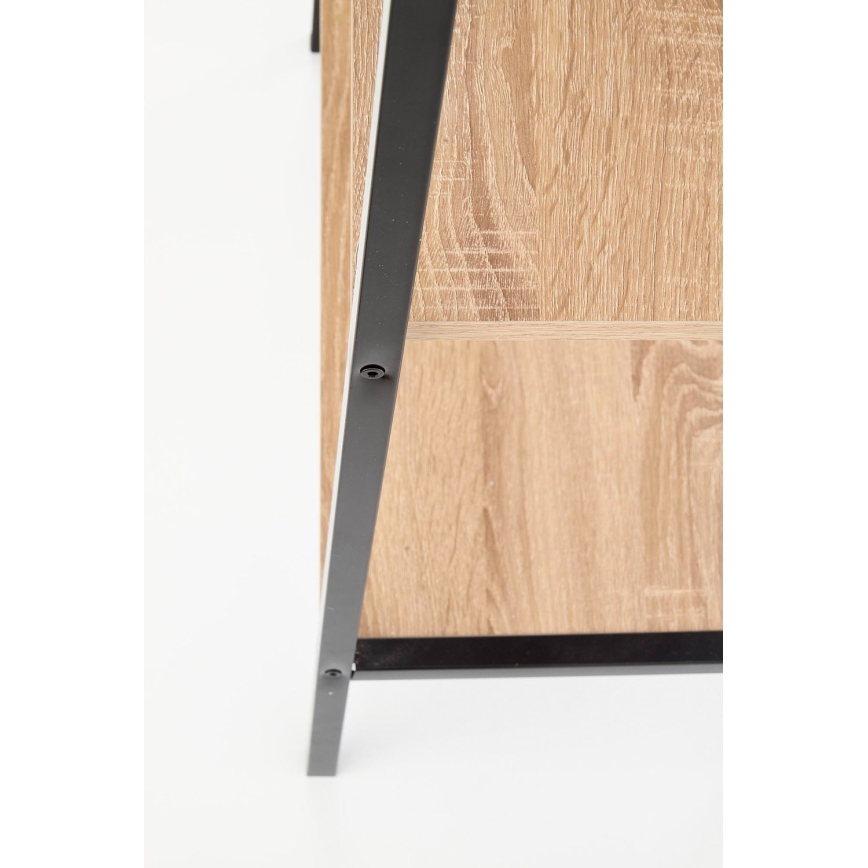 Knjiga NARVIK 148x60 cm crna/sonoma hrast