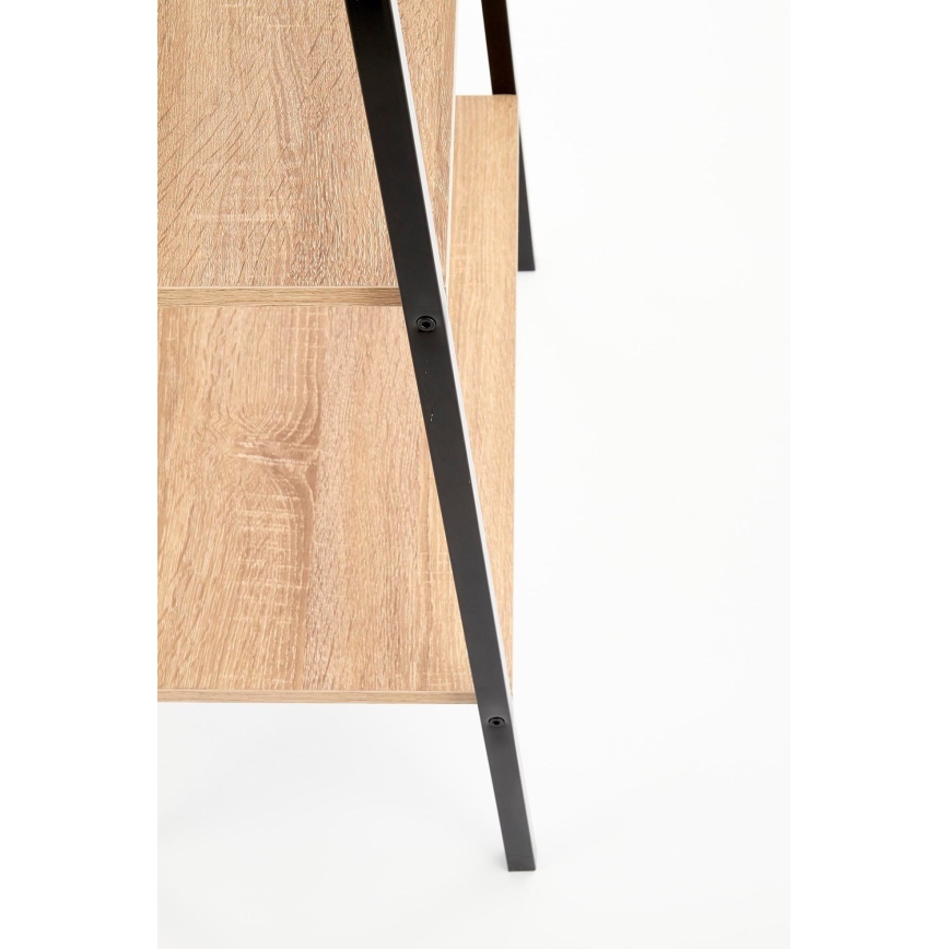 Knjiga NARVIK 148x60 cm crna/sonoma hrast