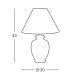 Kolarz 0014.70 - Stolna lampa GIARDINO 1xE27/100W/230V pr. 30 cm