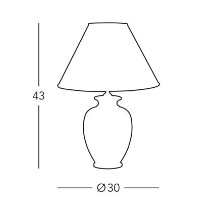 Kolarz 0014.70 - Stolna lampa GIARDINO 1xE27/100W/230V pr. 30 cm