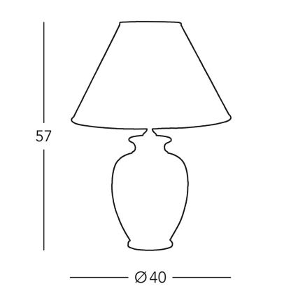 Kolarz 0014.71 - Stolna lampa GIARDINO 1xE27/100W/230V pr. 40 cm