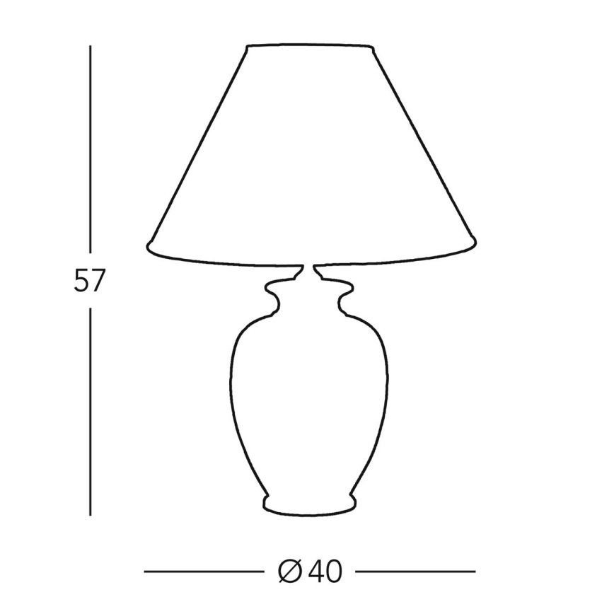 Kolarz 0014.71 - Stolna lampa GIARDINO 1xE27/100W/230V pr. 40 cm