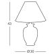 Kolarz 0014.73.4 - Stolna svjetiljka GIARDINO 1x E27/100W/230V