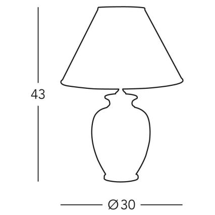 Kolarz 0014.73.4 - Stolna svjetiljka GIARDINO 1x E27/100W/230V