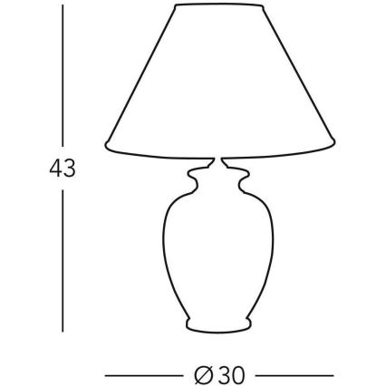 Kolarz 0014.73.6 - Stolna lampa TLAVORIO 1xE27/100W/230V