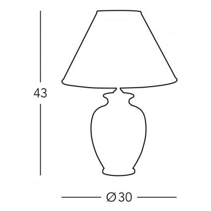 Kolarz 0014.73.7 - Stolna lampa BORDEAUX 1xE27/100W/230V