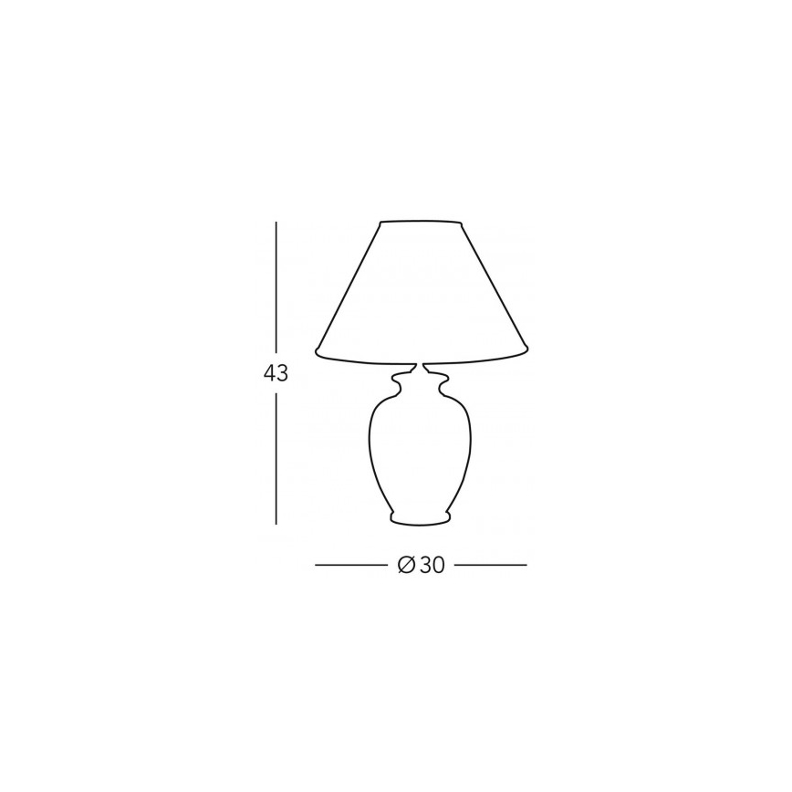 Kolarz 0014.73.7 - Stolna lampa BORDEAUX 1xE27/100W/230V
