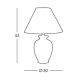 Kolarz 0014.73 - Stolna lampa GIARDINO 1xE27/100W/230V