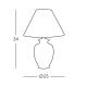 Kolarz 0014.73S - Stolna lampa GIARDINO 1xE27/60W/230V