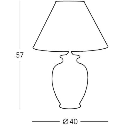 Kolarz 0014.74 - Stolna svjetiljka GIARDINO 1x E27/100W/230V