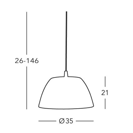 Kolarz 0051.31.6 - Luster na lancu MALMÖ 1x E27/60W/230V