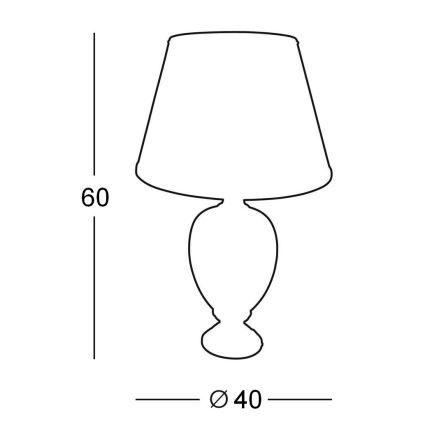 Kolarz 0094.70 - Stolna lampa DAMASCO 1xE27/100W/230V