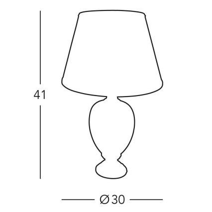 Kolarz 0094.70S - Stolna lampa DAMASCO 1xE27/60W/230V