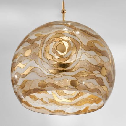 Kolarz 0392.31L.3.Aq.Ch - Luster na užetu LUNA 1xE27/60W/230V 24K zlato