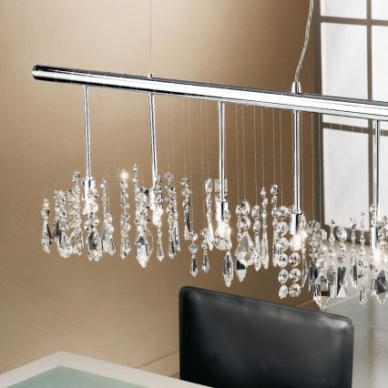 Kolarz 104.87.5 - Kristalni luster na užetu STRETTA 7xG9/40W/230V sjajni krom