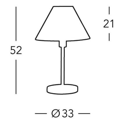 Kolarz 264.70.4 - Stolna svjetiljka HILTON 1x E27/60W/230V