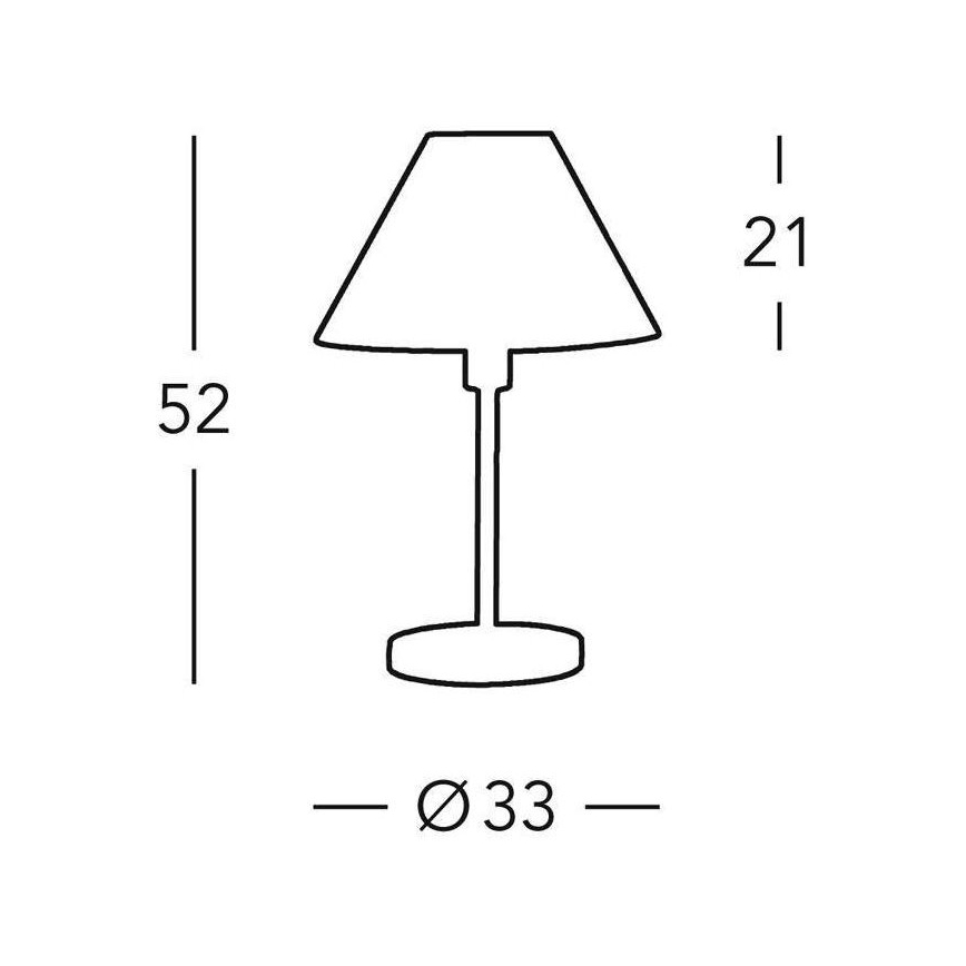 Kolarz 264.70.4 - Stolna svjetiljka HILTON 1x E27/60W/230V