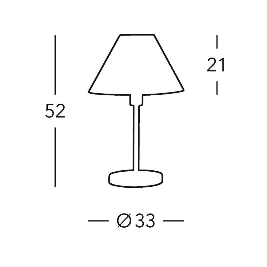 Kolarz 264.70.6 - Stolna lampa HILTON 1xE27/60W/230V