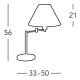 Kolarz 264.71.4 - Stolna svjetiljka HILTON 1x E27/60W/230V