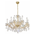 Kolarz 3149.88+4.3.KoT - Kristalni luster na lancu MARIA LOUISE 12xE14/40W/230V 24K zlato