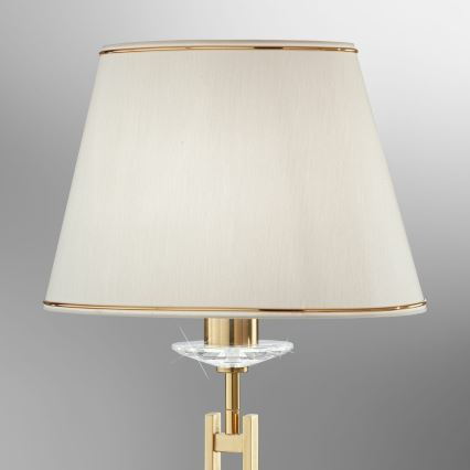 Kolarz 330.71.8C - Kristalna stolna lampa IMPERIAL 1xE27/60W/230V zlatna/bež